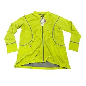 NWT Swing Dish Women's Lime Green with crystal embellished Jacket XL